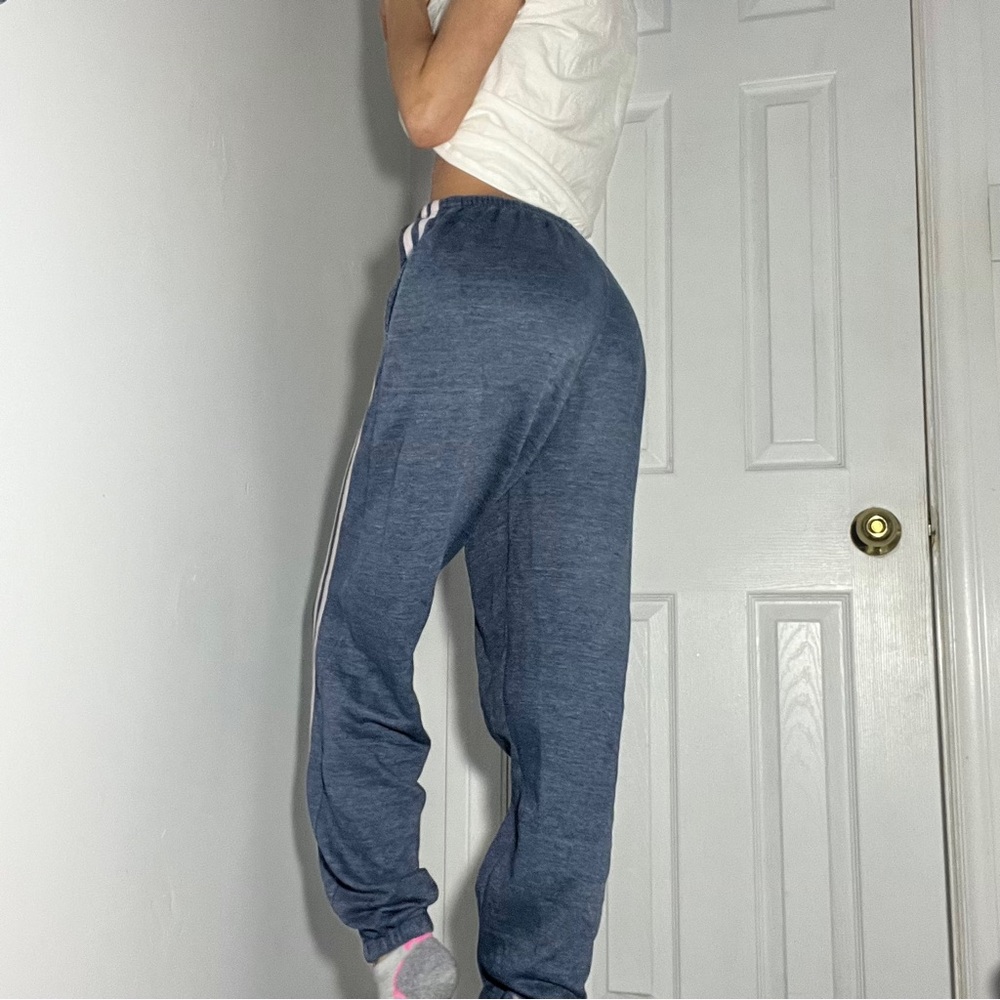 Blue and Pink Joggers with Elastic Cuffs - Picture 3 of 4